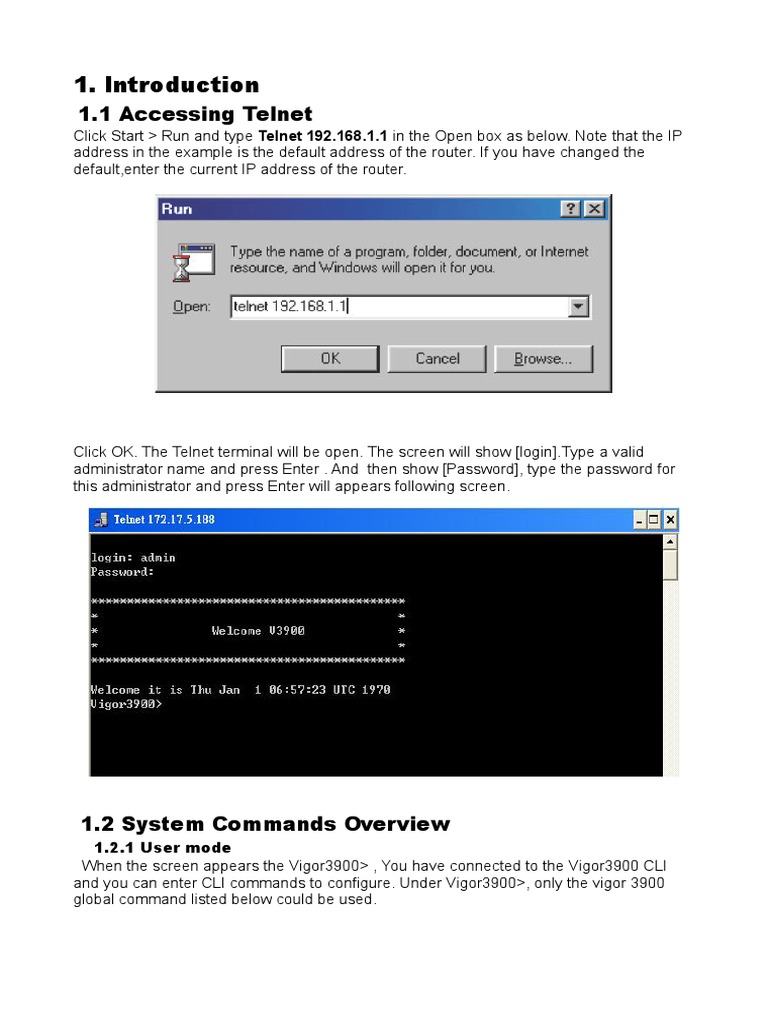 Vigor3900 CLI Command Guide | PDF | Ip Address | I Pv6