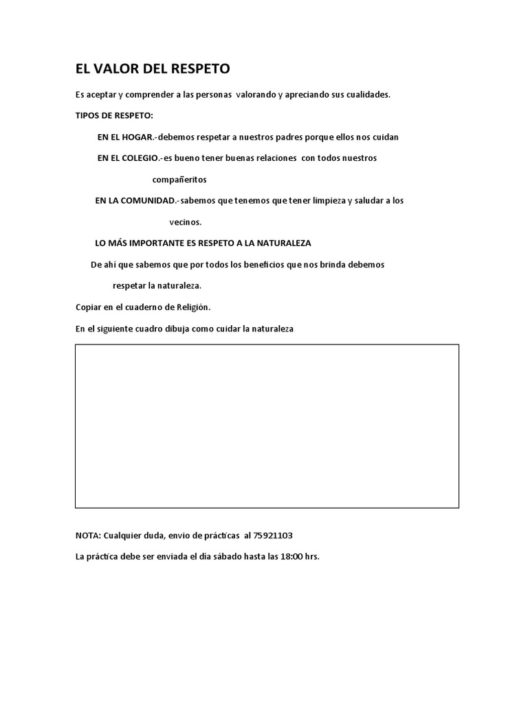 El Valor del Respeto | PDF | Cocina, comidas y vino