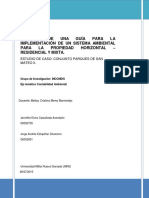 Creación DE UNA Guía para LA Implementación de Un Sistema Ambiental para LA Propiedad Horizontal - Residencial Y Mixta