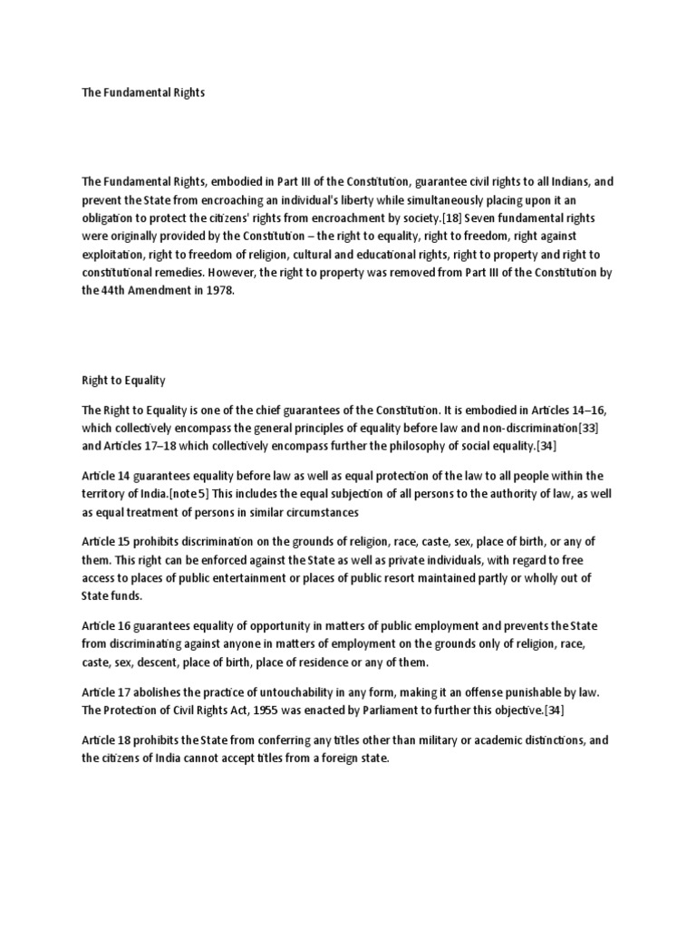 Fundamental Rights and Duties | PDF | Rights | Government Information