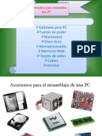 Componentes para El Ensamblaje de Una PC