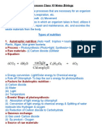 Life Processes Class 10 Notes Biolog1