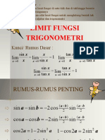 Limit Fungsi Trigonometri: Lim Lim Lim Lim Lim Lim