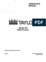 Taylor 104 Batch Freezer PDF