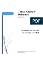 Tarea: Oferta y Demanda: Predicción de Cambios en Precio y Cantidad