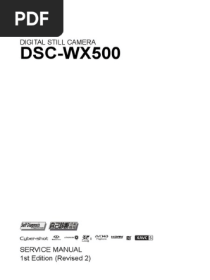 Sony DSC Wx500 | PDF