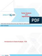 Segmentation-Factor Analysis
