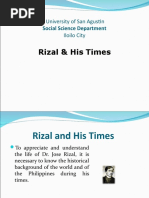 Rizal & His Times: University of San Agustin Iloilo City