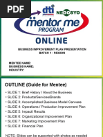 KMME ONLINE - BIP PRESENTATION TEMPLATE v2