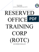 Reserved Officer Training Corp (ROTC) : Reviewer For Raati