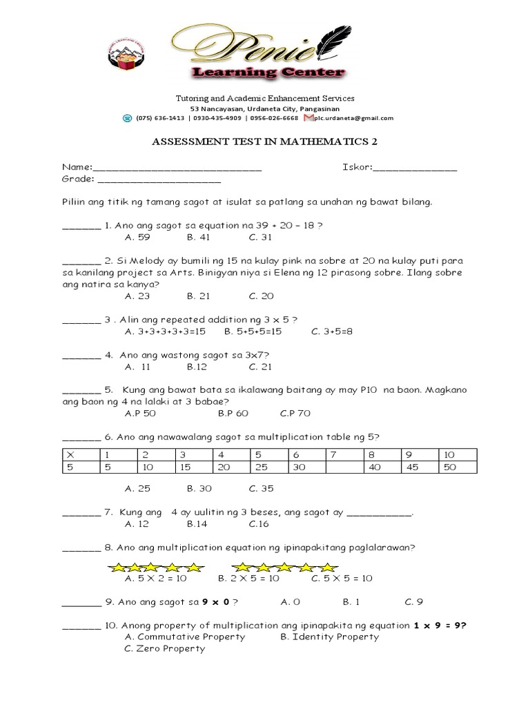 Grade 2 Mathematics PDF