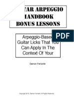 Guitar Arpeggio Handbook Bonus Lessons & Guitar Licks PDF