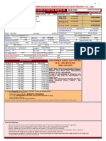 Maharashtra State Electricity Distribution Co. LTD.: Bill of Supply For The Month of