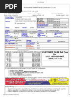 Bill of Supply For The Month of Feb 2020: Maharashtra State Electricity Distribution Co. LTD