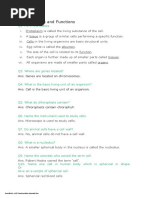 8.cell Structure and Functions