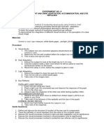 Worksheet 8 - VISUAL ACUITY, LIGHT AND DARK ADAPTATION, ACCOMMODATION, AND EYE REFLEXES PDF