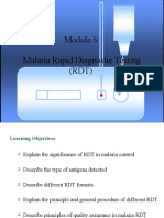 Malaria Rapid Diagnostic Tests (RDTS)