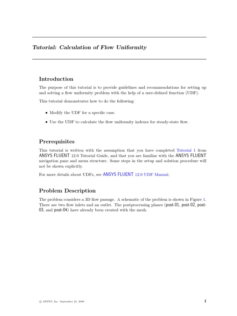 06 Udf Flow PDF | PDF | Cartesian Coordinate System | Fluid Dynamics