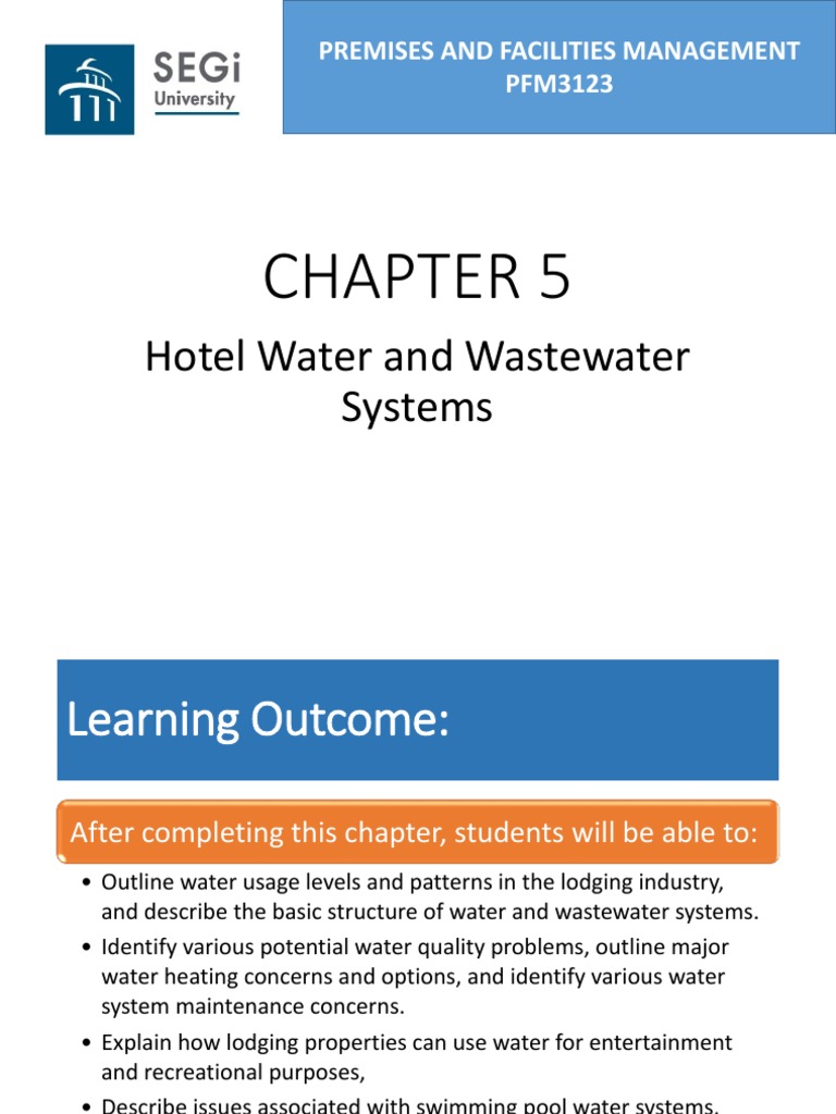 CHAPTER 5 - Water and Wastewater Systems | PDF | Sewage Treatment ...