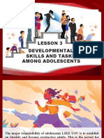 Developmental Skills and Tasks Among Adolescents