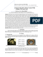 The Rotational Speed of The Drive Motor Control With Arduino UNO and Card