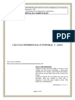 Apostila CALCULO I - PP51A - C11 - UTFPR 2019 - 1 PDF