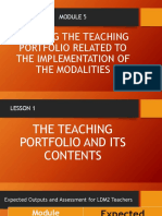 Module 5 The Teaching Portfolio For Reference
