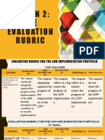 MODULE 5 Evaluation Rubric