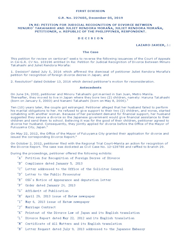 Case 3 | PDF | Divorce | Burden Of Proof (Law)