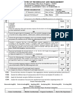 Department of Computer Science & Engineering First Internal Assessment Test, October 2020 - 21
