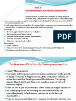Unit 4 Family and Non-Family Entrepreneur and Woman Entrepreneur