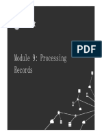 Module 9: Processing Records Records