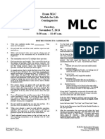 Edu 2013 11 MLC Exam Pj9e1x PDF