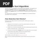 Selection Sort and Insertion Sort Algorithm