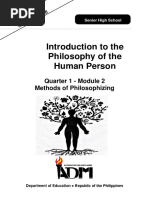 copy of philo mod1 q1 introduction to the philosophy of the human person v3 pdf reason thought philosophy of the human person v3 pdf