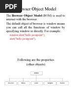 Browser Object Model