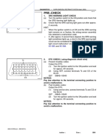 Pre-Check: 1. Srs Warning Light Check