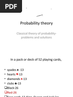 Classical Theory of Probability-Problems and Solutions