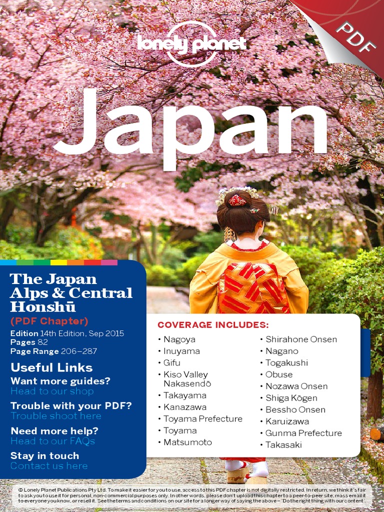 Japan 14 Japan Alps Central Pdf Shintoism Nature