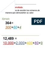 Notación Desarrollada