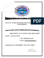 Waste Water Assignment