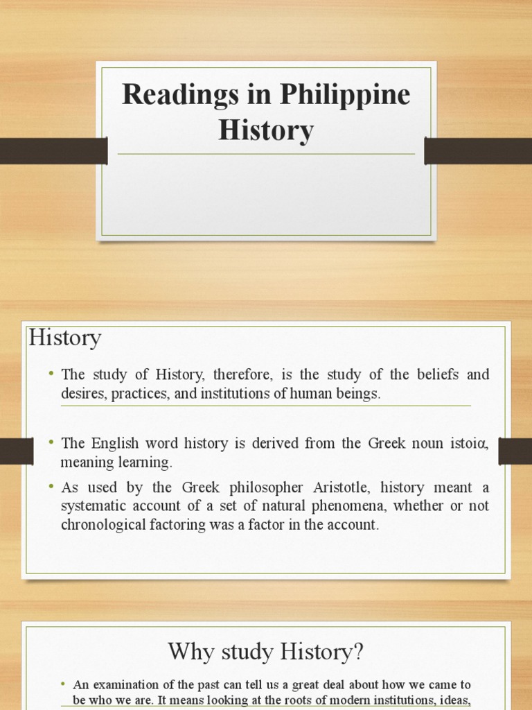 Readings in Philippine History | PDF | Primary Sources | Epistemology