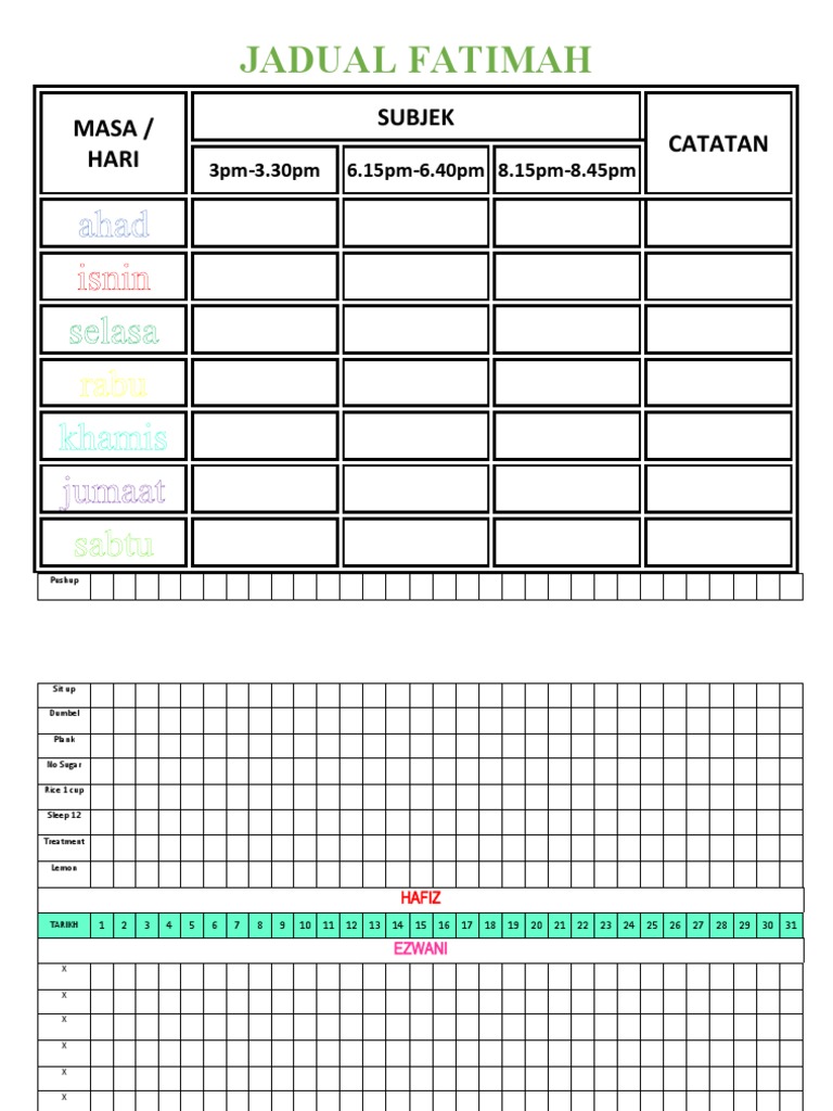 JADUAL | PDF