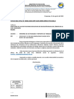 Informe de actividades y reporte de trabajo remoto UGEL Oxapampa 2020