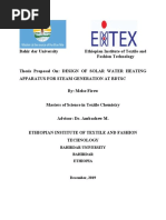 Solar Water Heating for Steam Generation