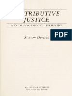 Deutsch, Distributive Justice PDF