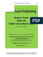 West Coast Publishing: Nuclear Power Main File Public Forum March 2020