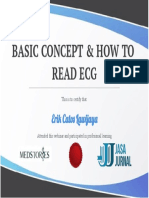 Basic Concept & How To Read Ecg: Eri Cat Law Ay