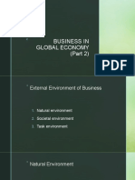 Business in Global Economy (Part 2)