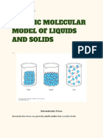 Kinetic Molecular Model of Liquids and Solids PDF